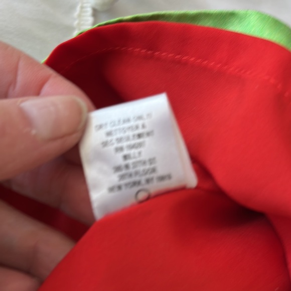 Milly Dress POPPY  Red Green Blue Silk Blend Sheath - Picture 4 of 4